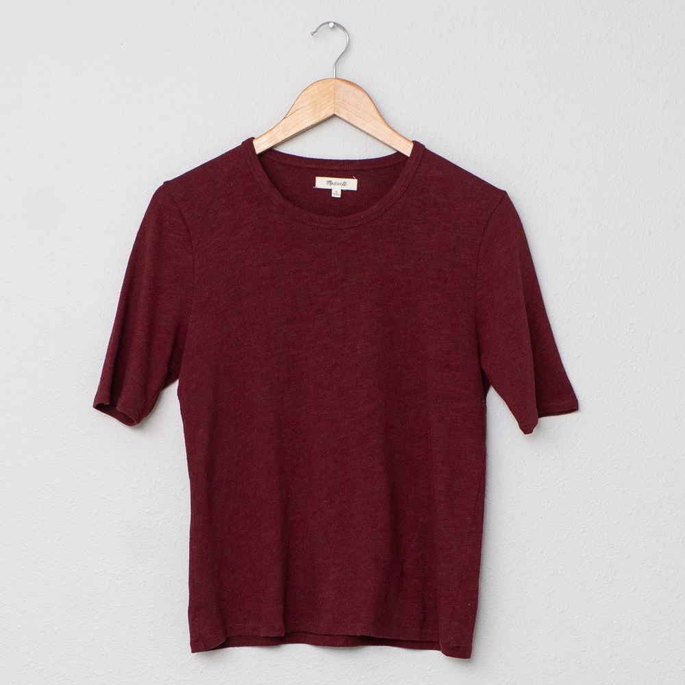 Madewell Women’s Maroon Short Sleeve Tee
